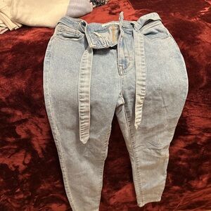 Pacsun Light Blue Women's Jeans with tie